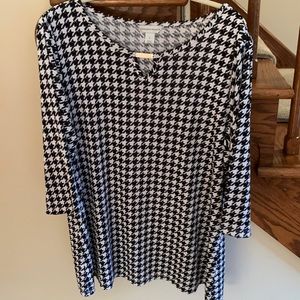 Houndstooth tunic